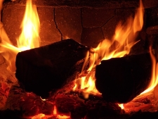 Logs In Fire
