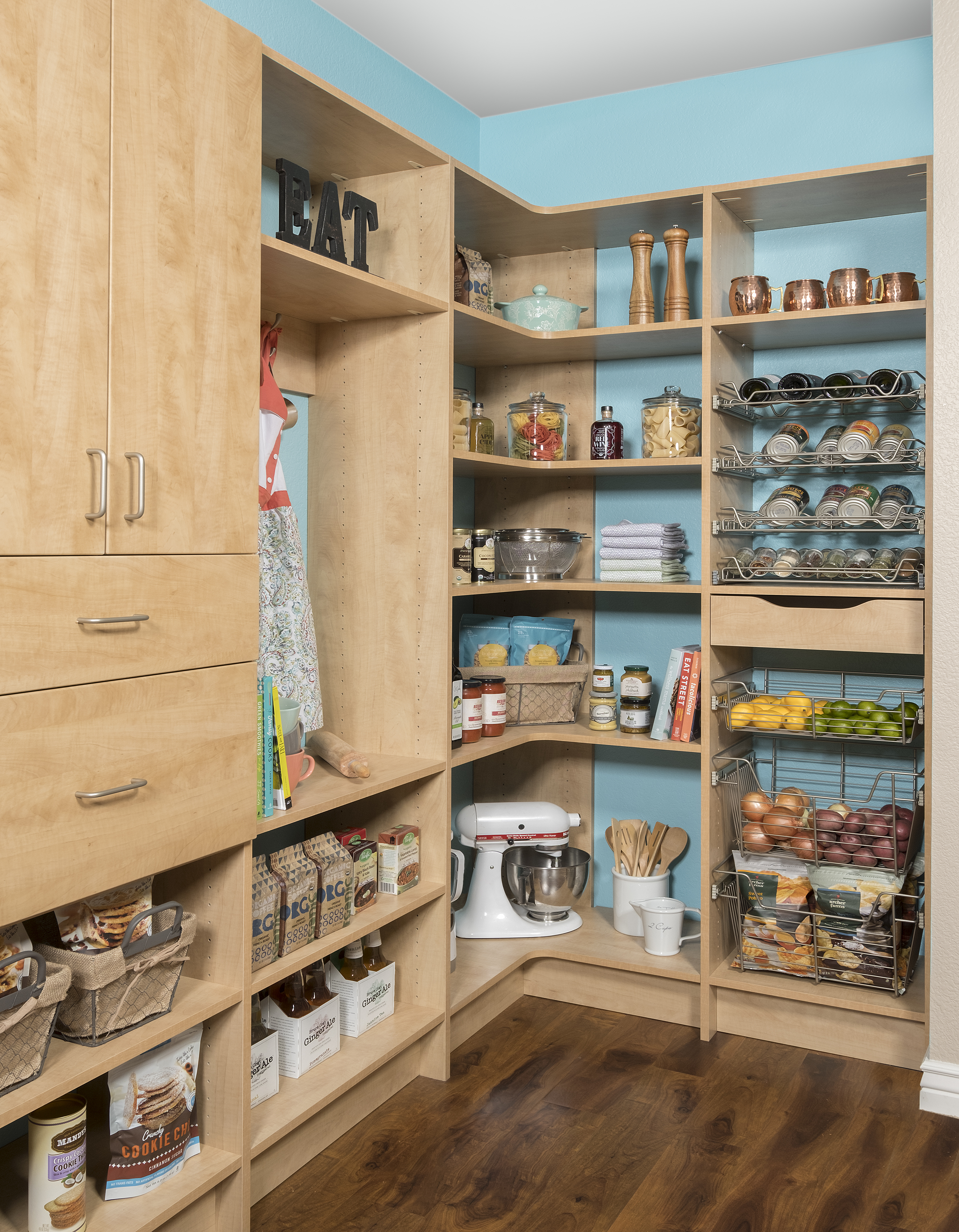 Kitchen Organization - Calgary - Custom Pantry Storage & Systems