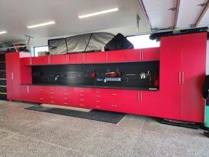 custom garage workbench - unique storage and organizers