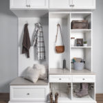 vancouver mudroom organization - white milan mudroom project